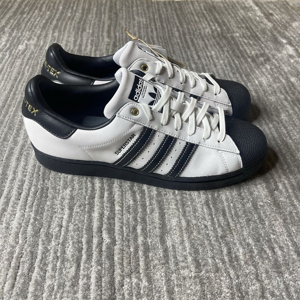 Adidas Superstar  Shoes GTX Mens 11 Shoes Suede White Black IF6162 NEW
